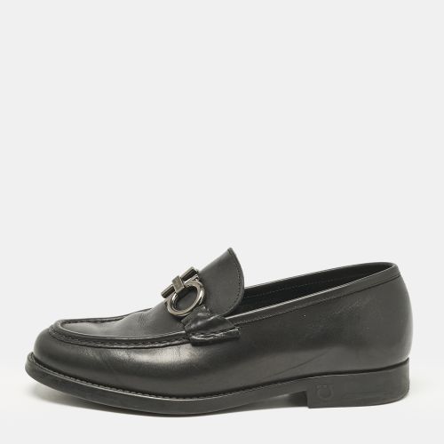 Leather Double Gancio Loafers Size 39.5 - Salvatore Ferragamo - Modalova