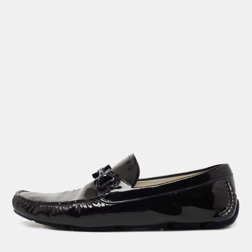 Dark Patent Leather Mason Loafers Size 44 - Salvatore Ferragamo - Modalova