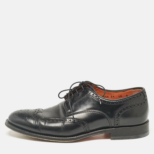 Leather Lace Up Oxfords Size 42 - Santoni - Modalova