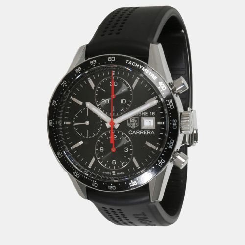 Stainless Steel Carrera Calibre CV201AK.FT6040 Automatic Men's Wristwatch 41 mm - Tag Heuer - Modalova