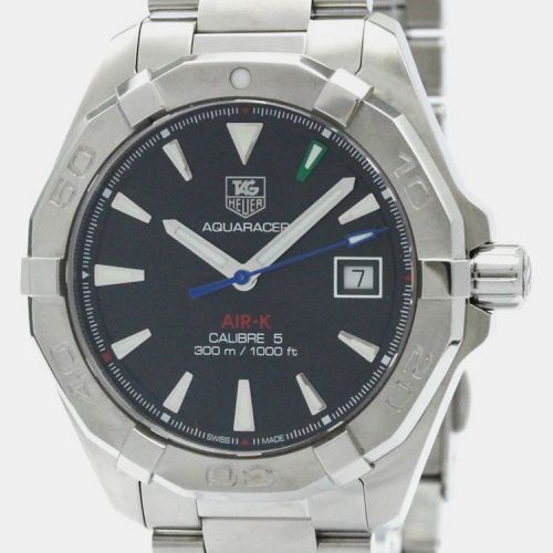 Stainless Steel Aquaracer Automatic Men's Wristwatch 41 mm - Tag Heuer - Modalova