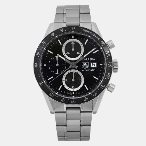 Stainless Steel Carrera Calibre 16 CV2010.BA0786 Automatic Men's Wristwatch 41mm - Tag Heuer - Modalova