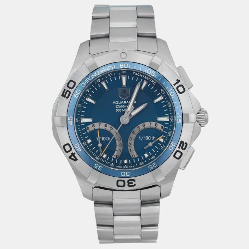 Stainless Steel Aquaracer Auto-Quartz Men's Wristwatch 43 mm - Tag Heuer - Modalova