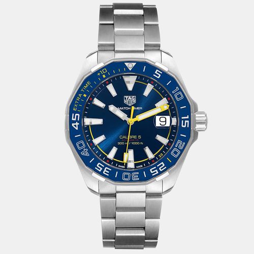 Stainless Steel Aquaracer Shinji Kagawa Limited Edition WAY201H Men's Wristwatch 43 mm - Tag Heuer - Modalova