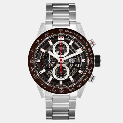 Stainless Steel Carrera CAR201U Automatic Men's Wristwatch 43 mm - Tag Heuer - Modalova