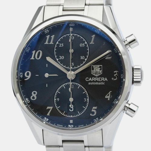 Stainless Steel Carrera CAS2110 Automatic Men's Wristwatch 41 mm - Tag Heuer - Modalova