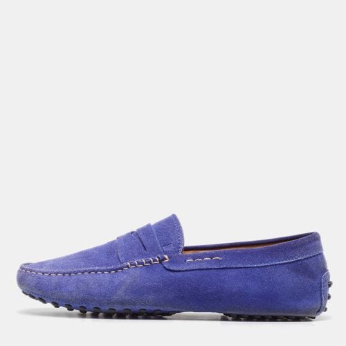 Cobalt Suede Penny Loafers Size 41.5 - Tod's - Modalova