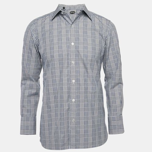 Checked Cotton Long Sleeve Shirt M - Tom Ford - Modalova