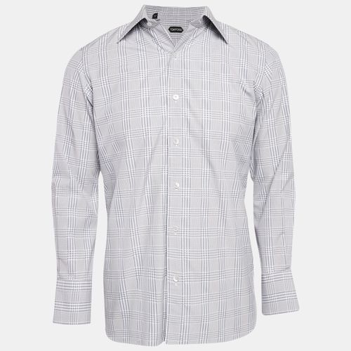 Checks Cotton Long Sleeve Shirt M - Tom Ford - Modalova