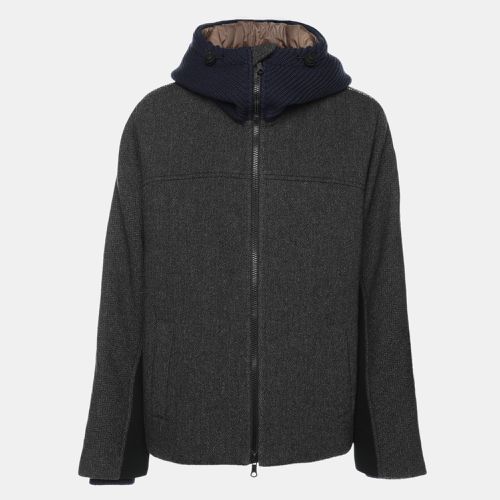 Wool Blend Cashmere Hooded Puffer Jacket S - Valentino - Modalova