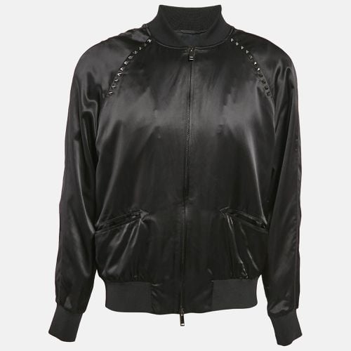 Rockstud Satin Bomber Jacket L - Valentino - Modalova