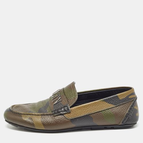 Tricolor Camouflage Print Leather VLTN Loafers Size 41 - Valentino - Modalova