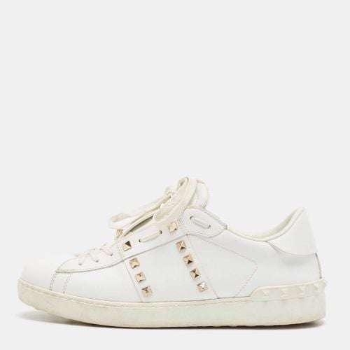 Leather Rockstud Lace Up Sneakers Size 43 - Valentino - Modalova