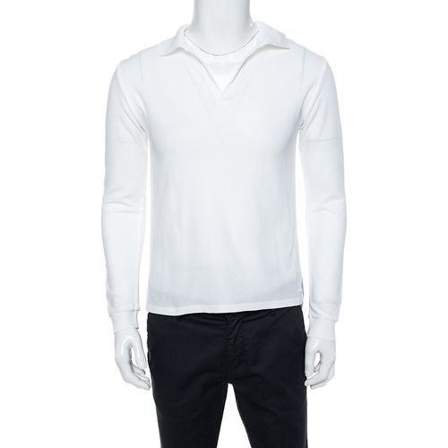 Cotton Long Sleeve Polo T-Shirt XL - Yves Saint Laurent - Modalova