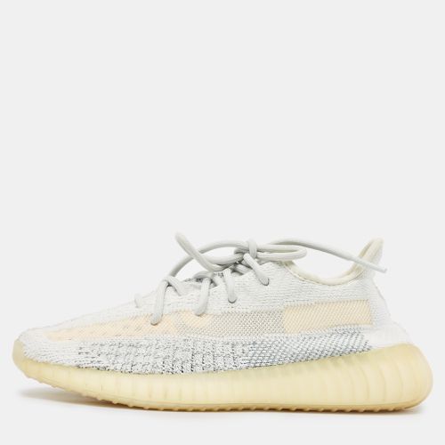 Grey Knit Fabric Boost 350 V2 Cloud Reflective Sneakers Size 39 1/3 - Yeezy x Adidas - Modalova