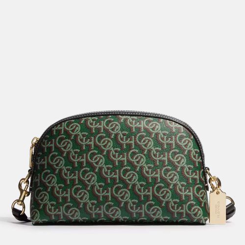 Green Coated Canvas Madi With Monogram Print Crossbody Bag - Coach - Modalova