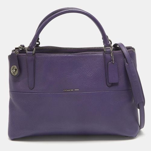 Leather Large Borough Tote - Coach - Modalova