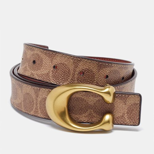 Signature Coated Canvas and Leather Reversible Cut To Size Belt - Coach - Modalova