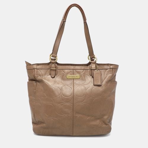 Embossed Leather South Tote - Coach - Modalova