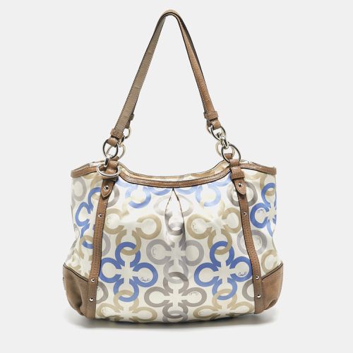 Signature Satin and Leather Hobo - Coach - Modalova