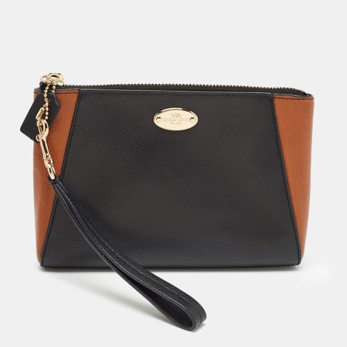 Brown Leather Morgan Wristlet Clutch - Coach - Modalova