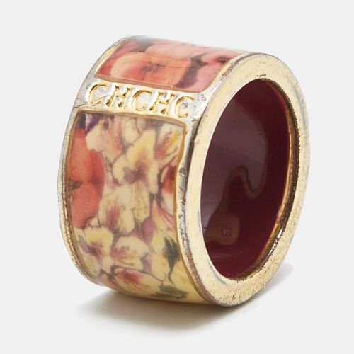 CH Enamel Tone Ring Size 54 - Carolina Herrera - Modalova