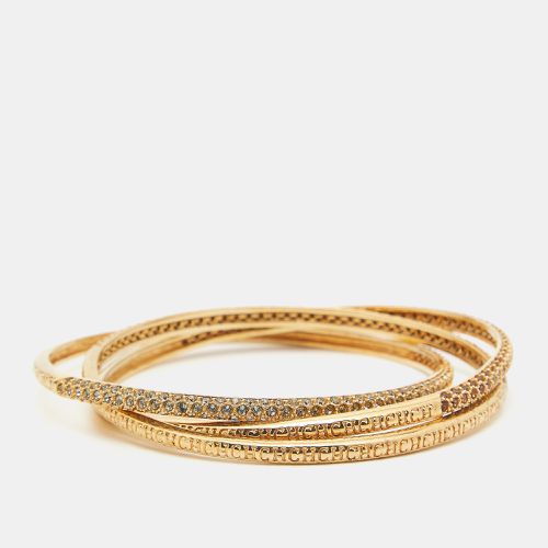 Crystals Tone Triple Bangle Bracelet - Carolina Herrera - Modalova