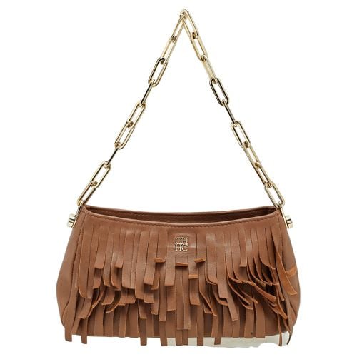 Carolina Hererra Leather Fringe Chain Shoulder Bag - Carolina Herrera - Modalova