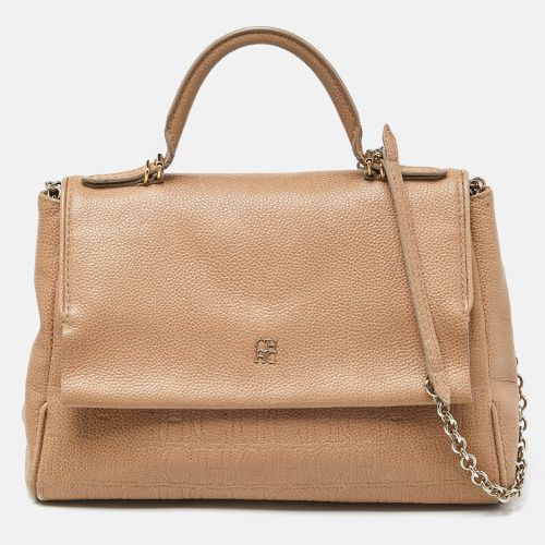 Leather Minuetto Flap Top Handle Bag - Carolina Herrera - Modalova