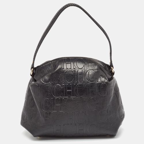 Monogram Embossed Leather Satchel - Carolina Herrera - Modalova