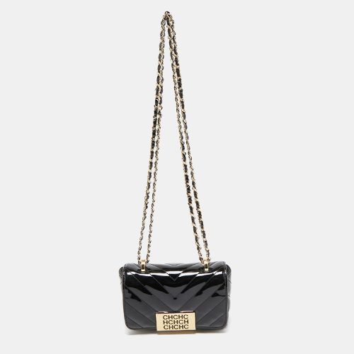 Chevron Patent Leather Mini Bimba Chain Bag - Carolina Herrera - Modalova