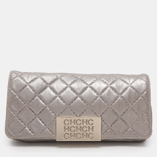 Leather Pouch Clutch - Carolina Herrera - Modalova