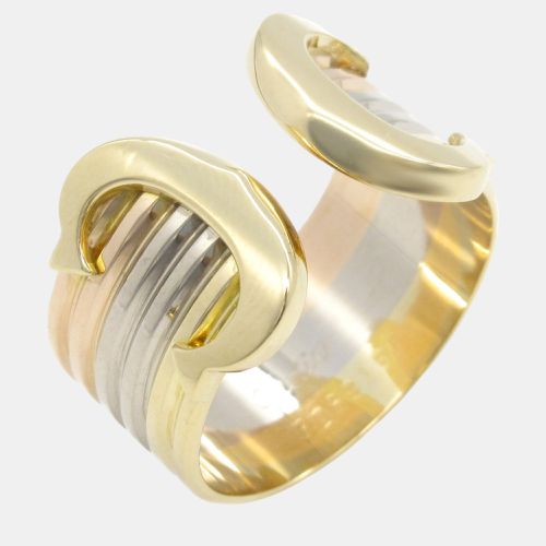 K Yellow, and Rose Gold C De Band Ring EU 53 - Cartier - Modalova