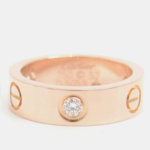 K Rose and Diamond Love Band Ring EU 52 - Cartier - Modalova