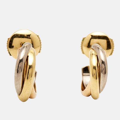 Trinity 18k Three Tone Earrings - Cartier - Modalova