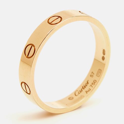 Love 18k Gold Small Model Band Ring Size 57 - Cartier - Modalova