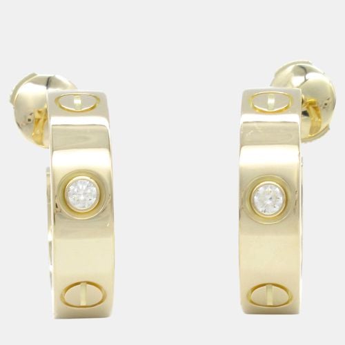 K Gold Love Diamond Earrings - Cartier - Modalova