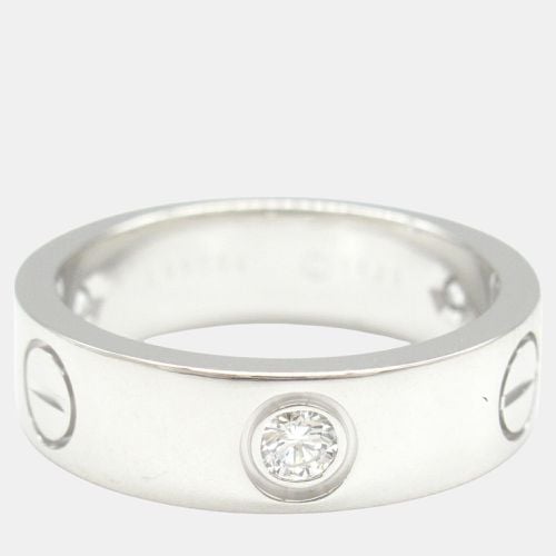 K Gold and Diamond Love Band Ring EU 52 - Cartier - Modalova