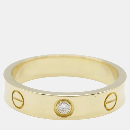 K Gold and Diamond Love Band Ring EU 53 - Cartier - Modalova