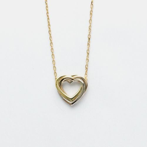 Trinity Yellow, Rose, Gold Trinity Heart Necklace - Cartier - Modalova