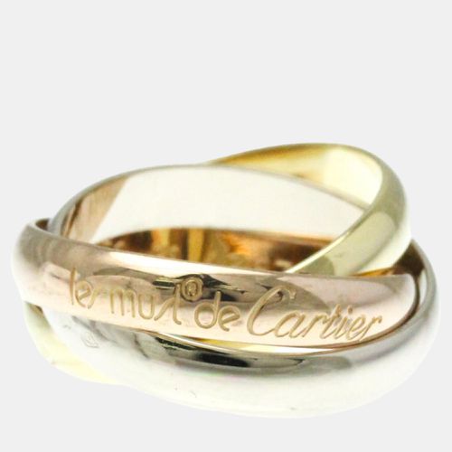 K Yellow, Rose, Gold Trinity Band Ring EU 50 - Cartier - Modalova