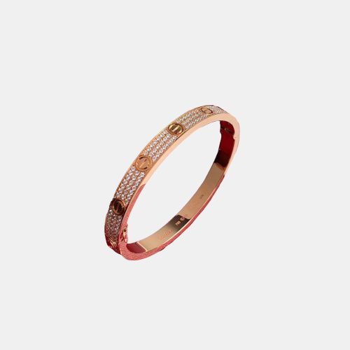 K Rose and Diamond Love Bangle Bracelet - Cartier - Modalova