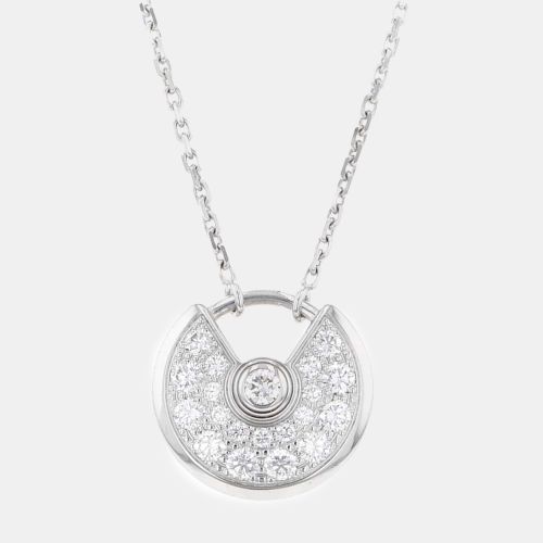 K Gold and Diamond Amulette De Pendant Necklace - Cartier - Modalova