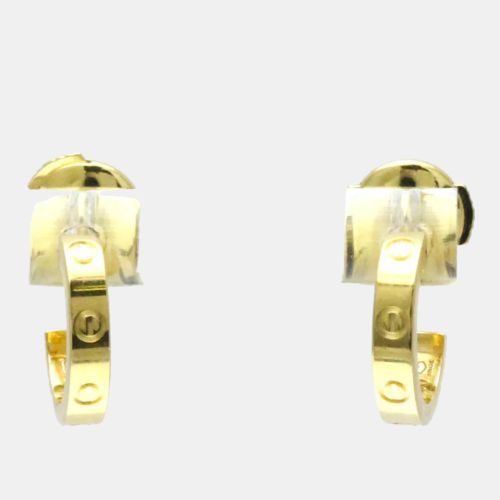 Love 18K Gold Baby Love Earrings - Cartier - Modalova