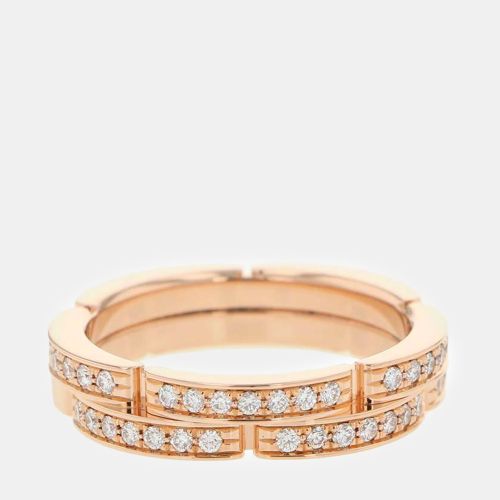 K Rose and Diamond Maillon Panthere Wedding Ring EU 51 - Cartier - Modalova