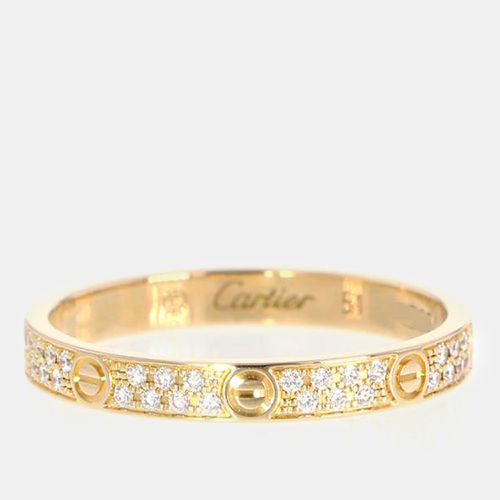 K Gold and Diamond Love Small Band Ring EU 51 - Cartier - Modalova