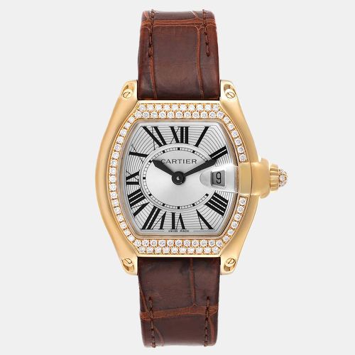 Diamond 18k Yellow Gold Roadster WE500160 Quartz Women's Wristwatch 37 mm - Cartier - Modalova