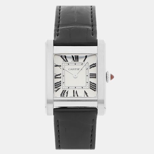 Platinum Tank Normale WGTA0109 Manual Winding Women's Wristwatch 25 mm - Cartier - Modalova