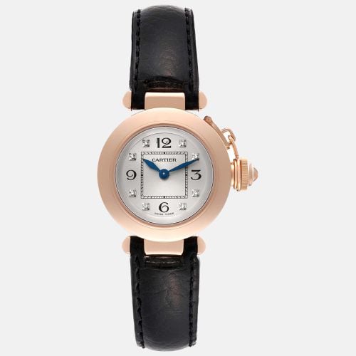 Pasha Rose Gold Diamond Dial Ladies Watch 27 mm - Cartier - Modalova