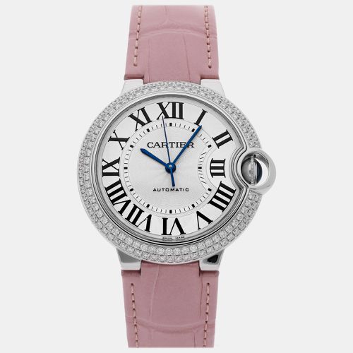 K White Gold Diamond Ballon Bleu WE900651 Automatic Women's Wristwatch 36 mm - Cartier - Modalova